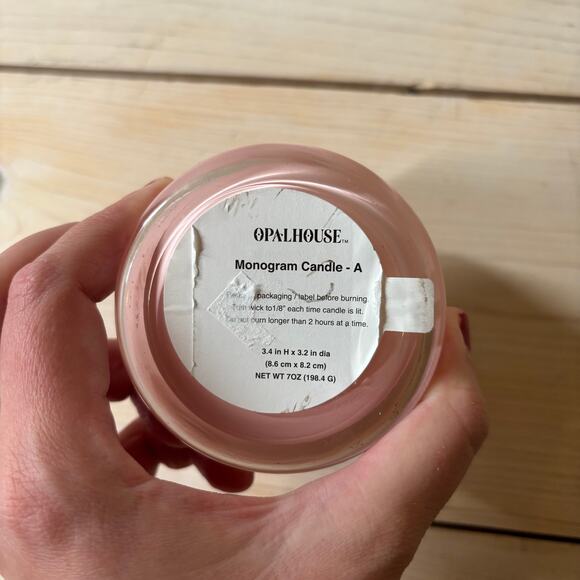 Opalhouse NWT 2020 Monogram Candle "A" 7oz 3.4Hx3.2Dia - Picture 4 of 7